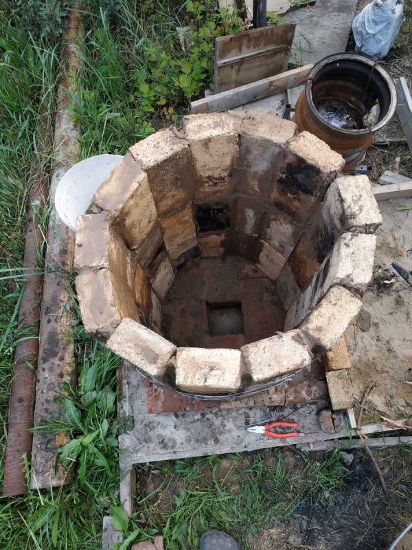 Сибирский тандыр из кирпича
