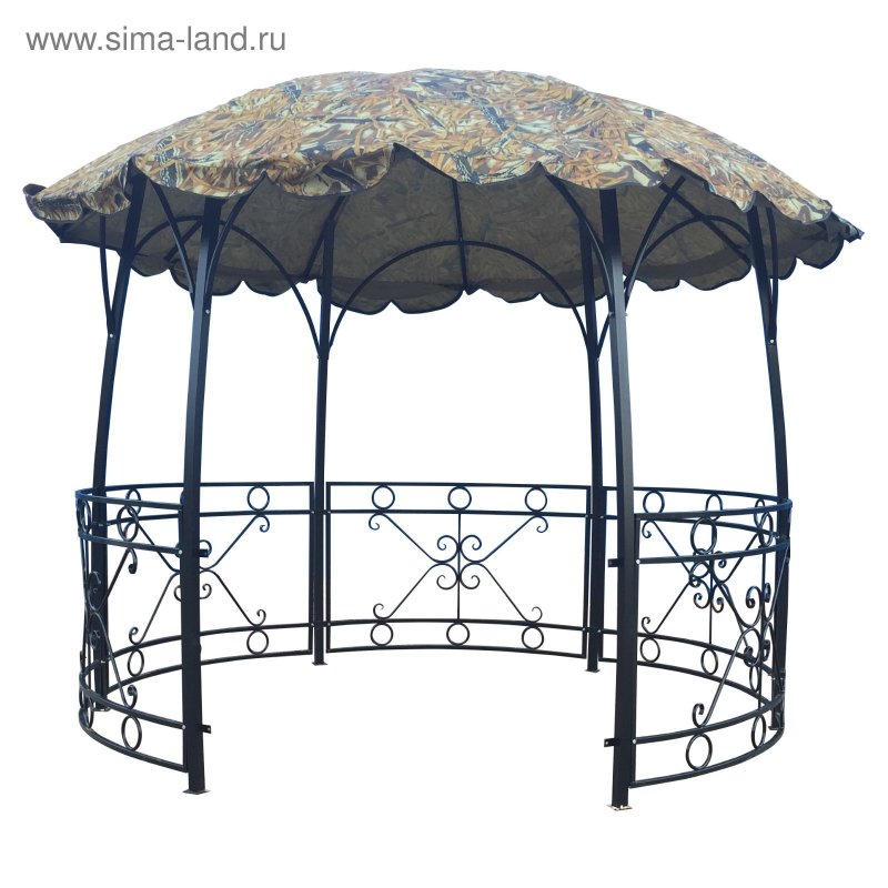 Пергола из круглой трубы