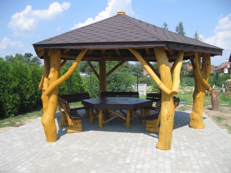 Беседка грибок (84 фото)