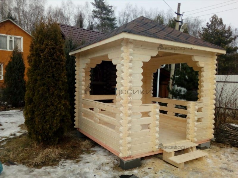 Беседка из Толстого бруса