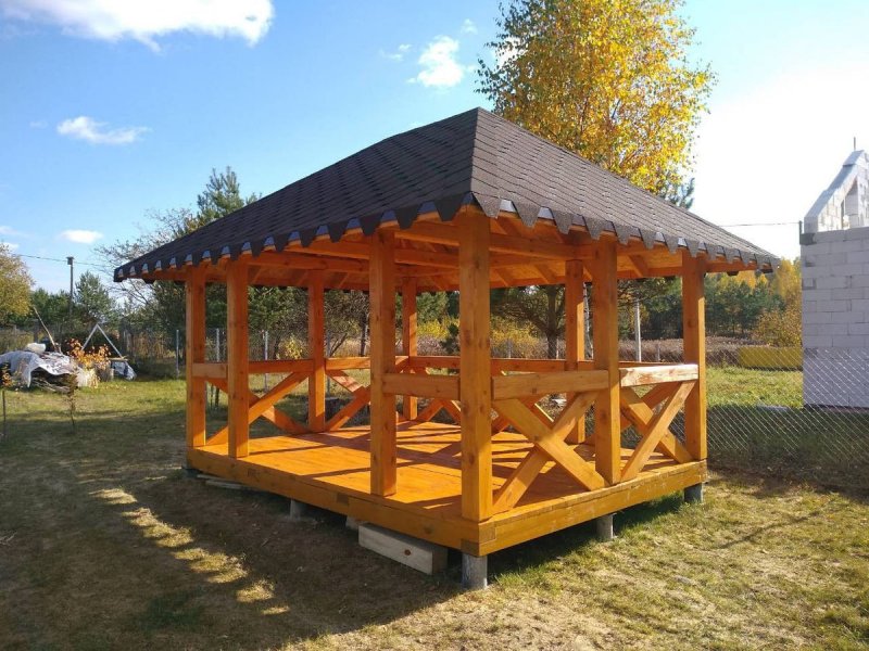 Беседка из бруса