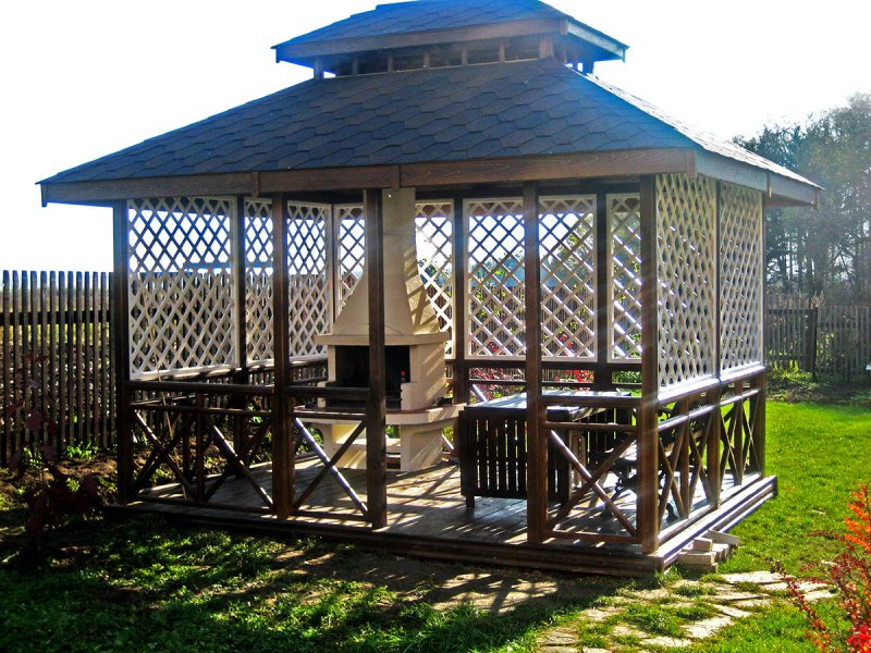 Беседка брусовая Gazebos