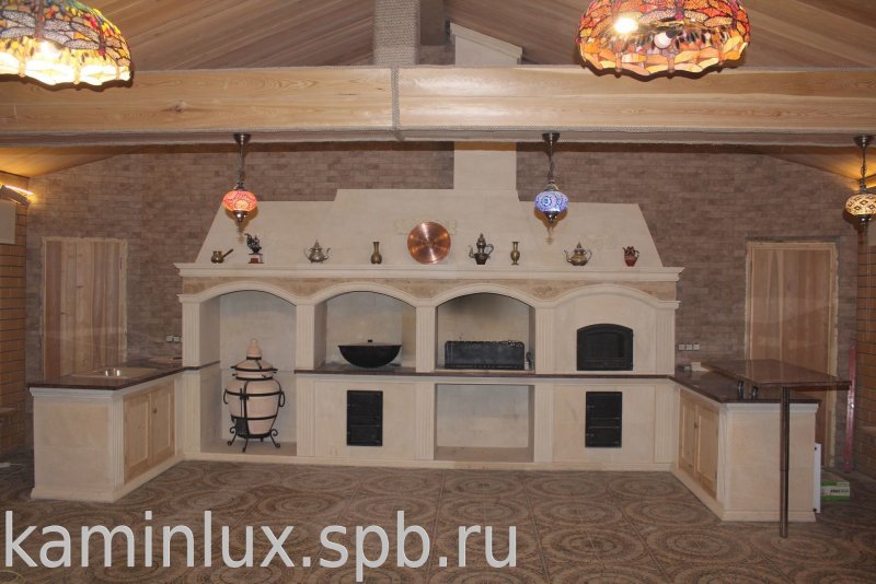 Декоративные развалины с барбекю