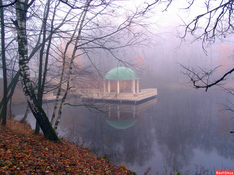 Природа море беседка домик