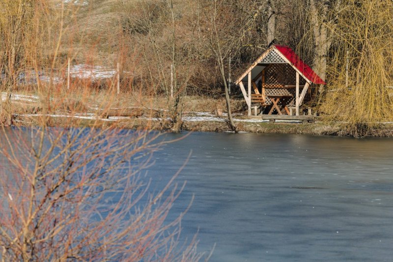 Японская беседка на воде