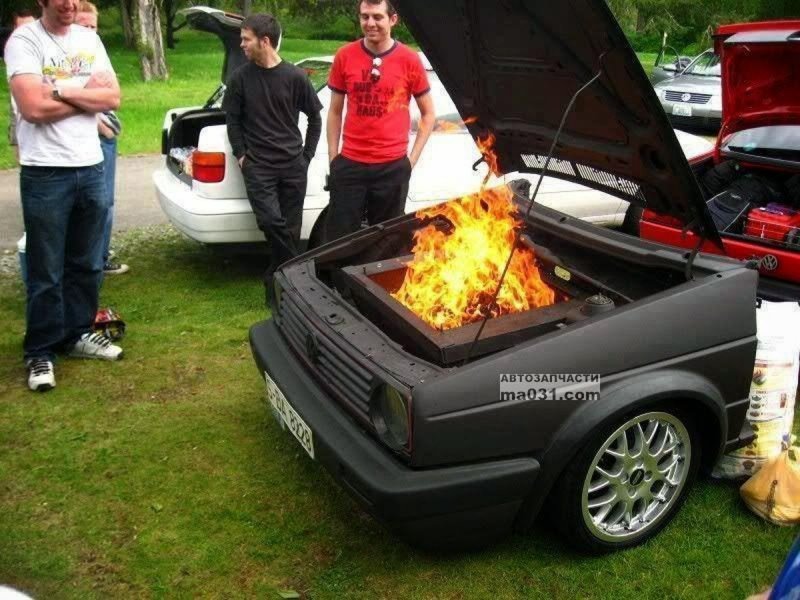 Необычные мангалы из автомобилей