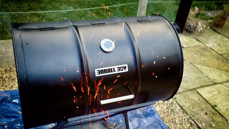 Broil King® Smoke® Offset, угольный гриль коптильня