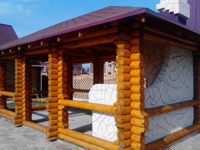 Покраска беседки