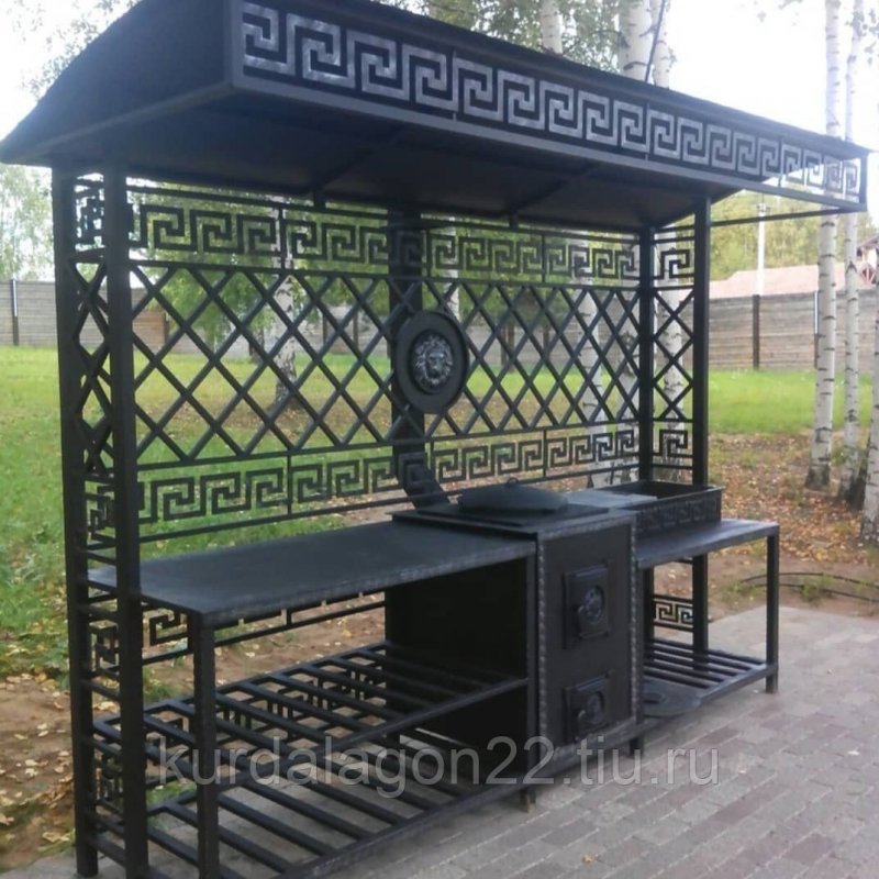Мангальная зона из металла