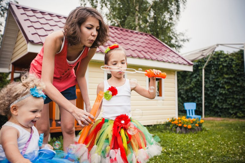 Детский праздник на природе летом