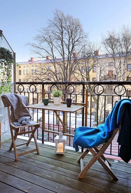 Красивые открытые балконы