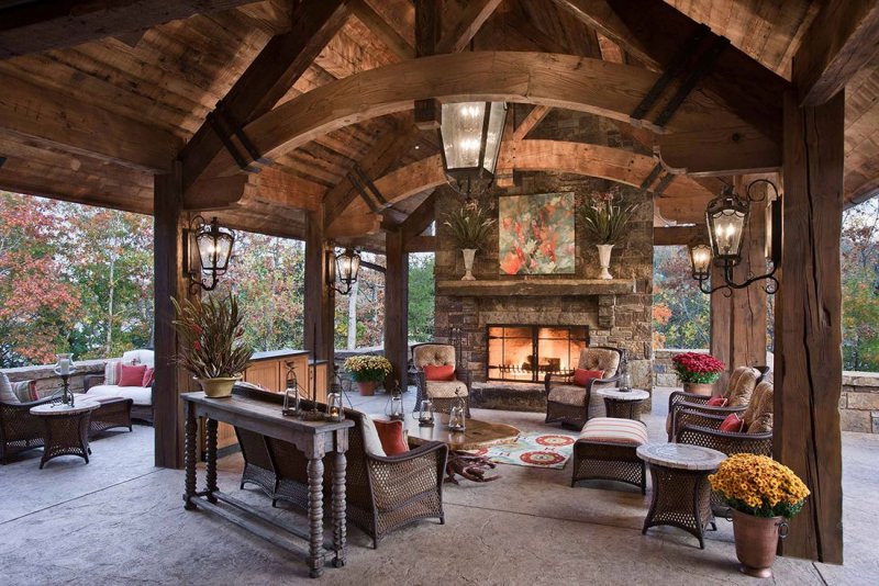 Timber frame Gazebo Patio Pavilion