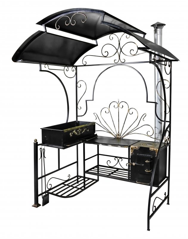 Павильон для мангала Spring House Grillux 170х130х245см сталь