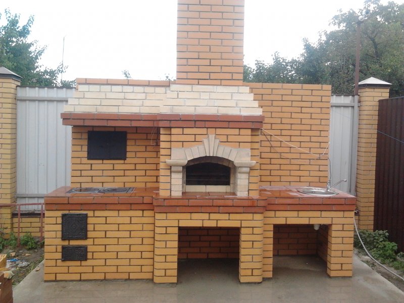 Крышки для барбекю из кирпича