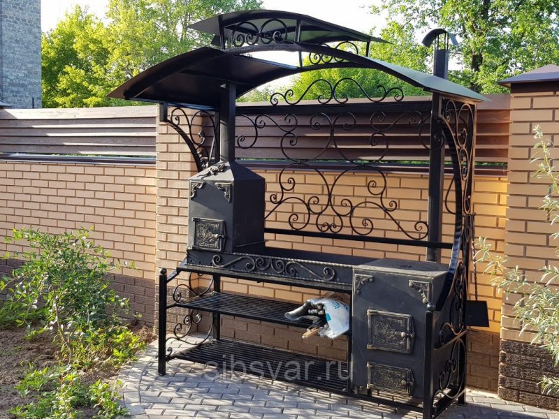Мангальная зона своими руками из металла (151 фото)