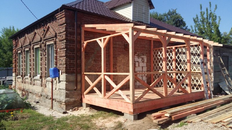 Беседка пристрой