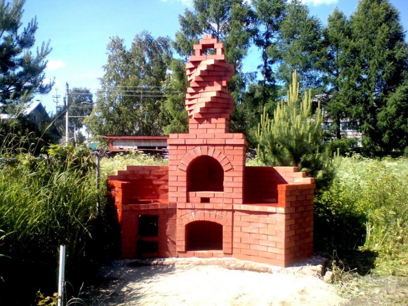 Красивые барбекю из кирпича