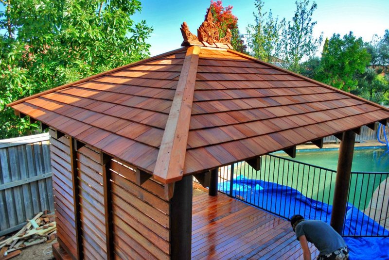 Кровля для крыши беседки