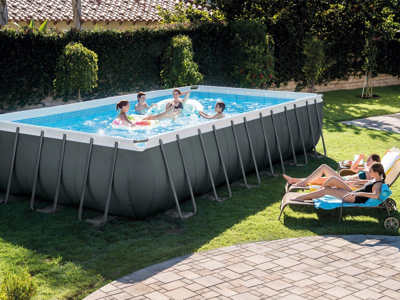 Intex Rectangular Ultra frame Pool 24'x12'x52