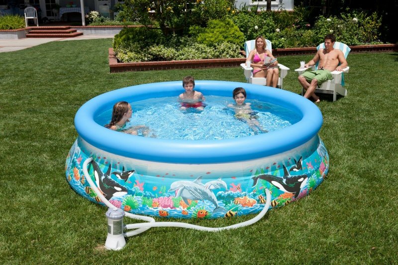 Бассейн Intex надувной "Ocean Reef Set Pool Set" 28136/54906