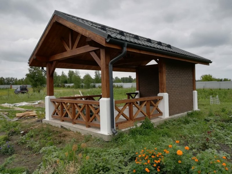 Крыша для летней кухни