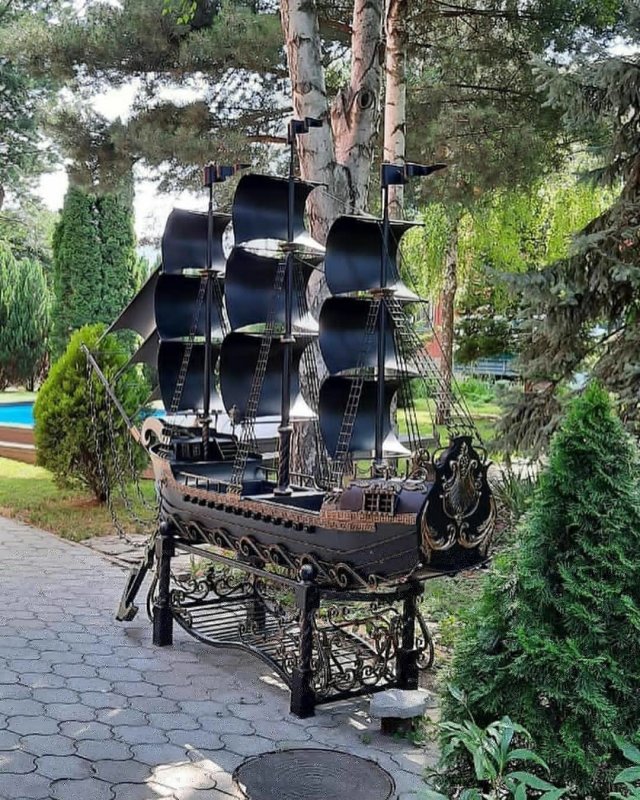 Мангал военный корабль