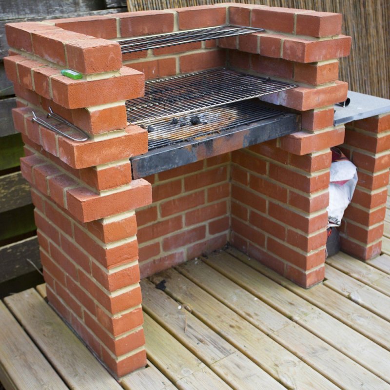 Barbecue Smoker Grill из кирпича