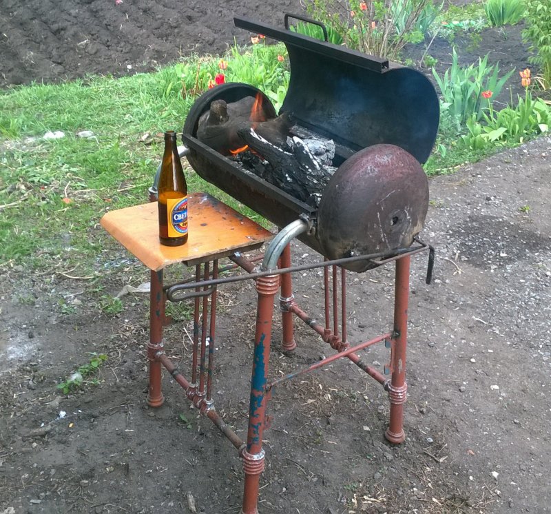 Мангал из газового баллона