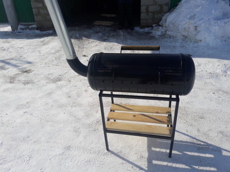 Барбекю из газового баллона
