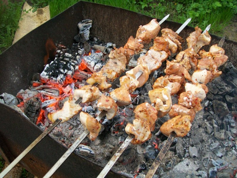 Ленивый шашлык мангал