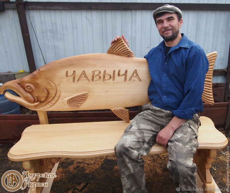 Скамейка из дуба