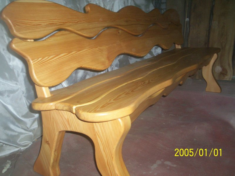 Лавка 1200 300 440 со спинкой