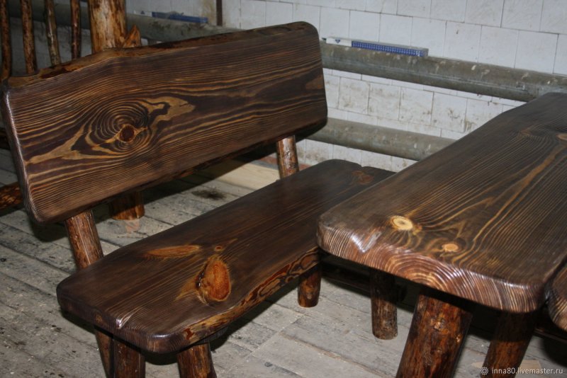 Скамейка сосна с1500