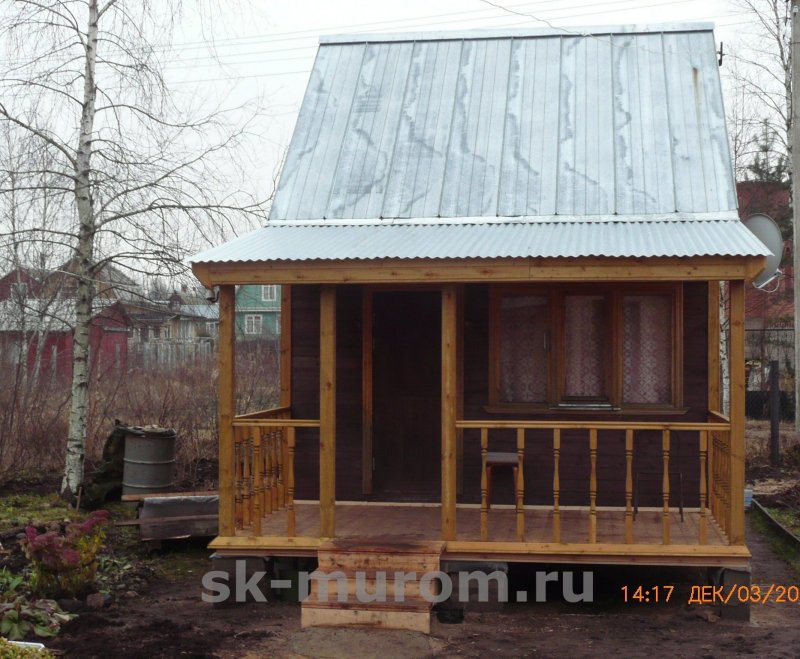 Пристройка веранды на даче