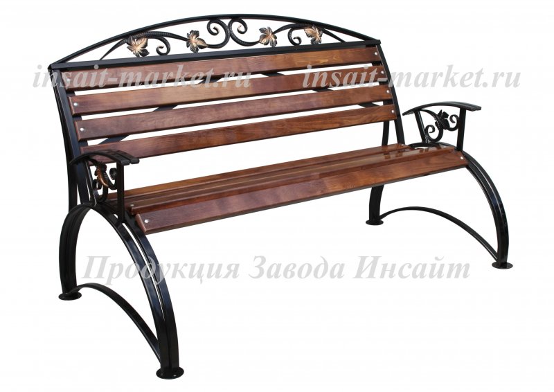 Красивые скамейки из металла