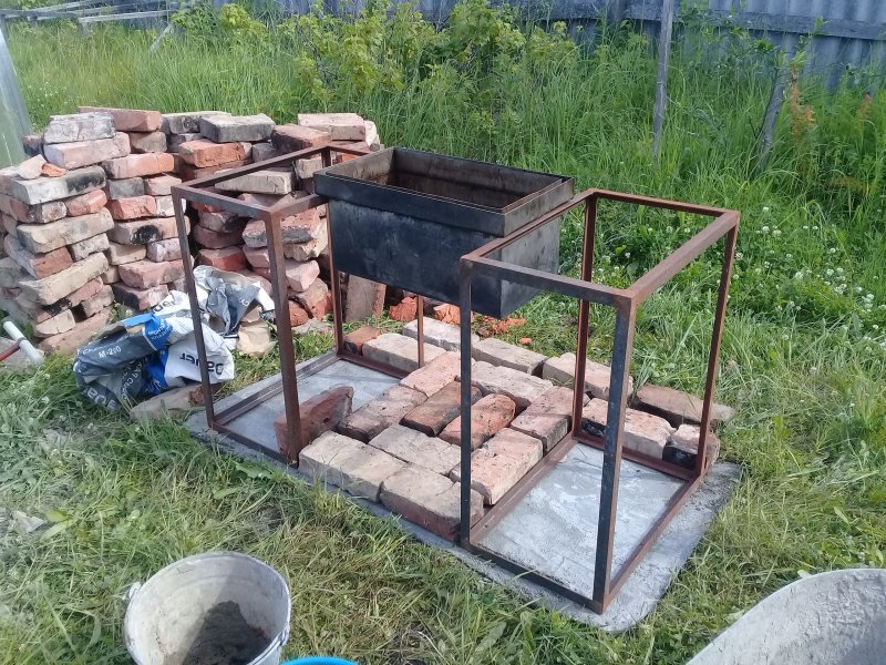 Коптильня из блоков своими