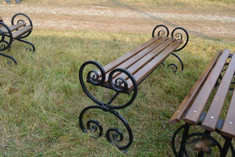 Скамейка из холодной ковки