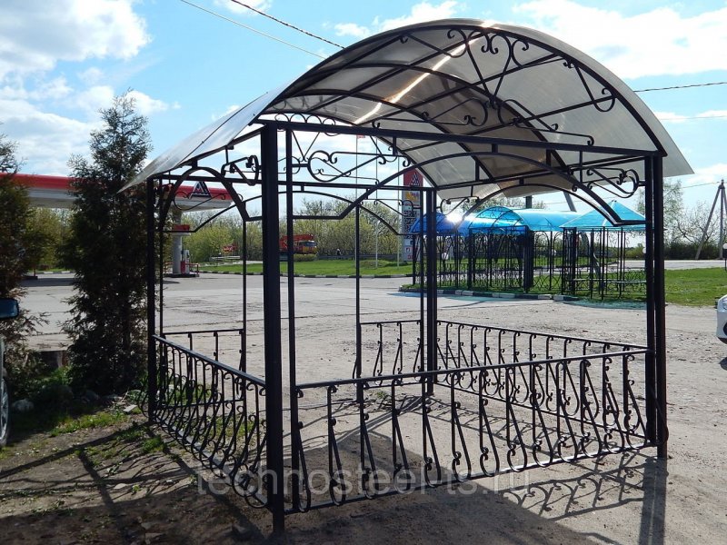 Беседка круглая металлическая