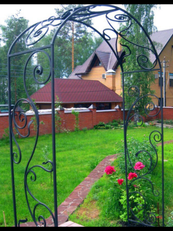 Арка Садовая кованая