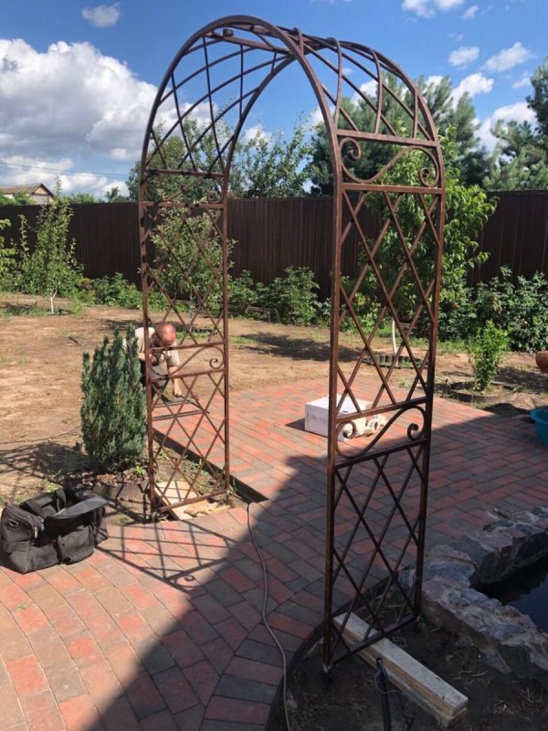 Кованые арки для сада