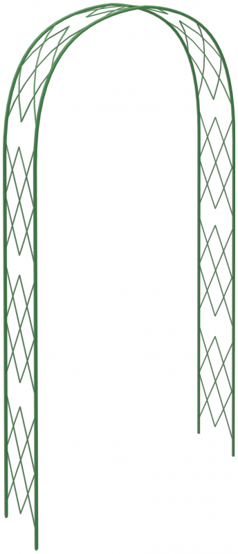 Арка Садовая «ромб», 250х130х35