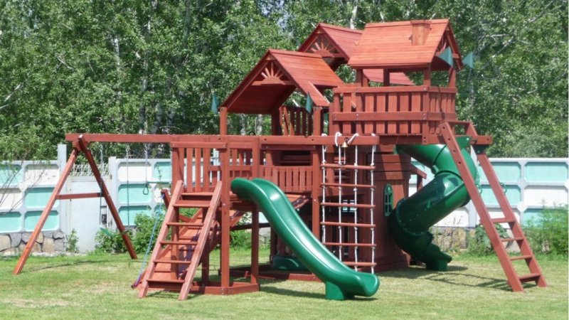 Спортивно-игровой комплекс Dreamwood панорама с рукоходом