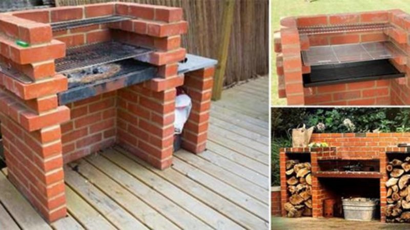 Уличная печь из кирпича без раствора