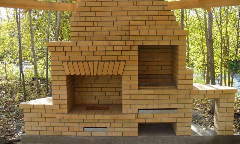 Мангал из кирпича