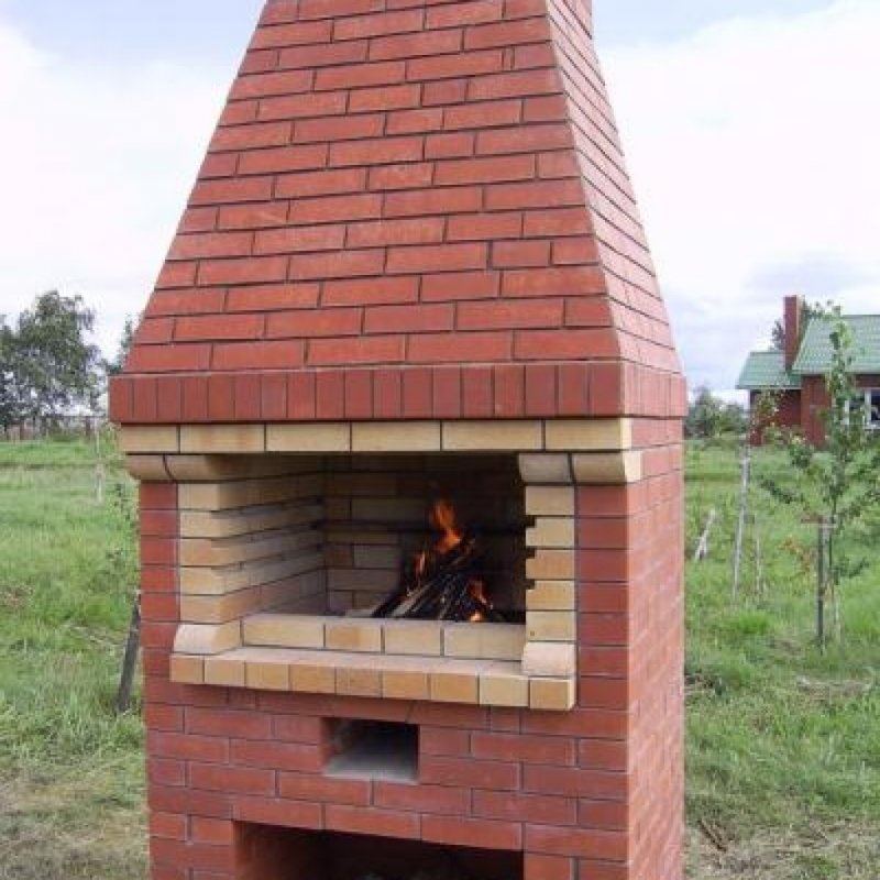 Мангал из кирпича