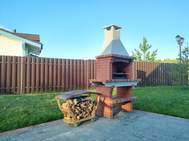Kamin Grill из кирпича
