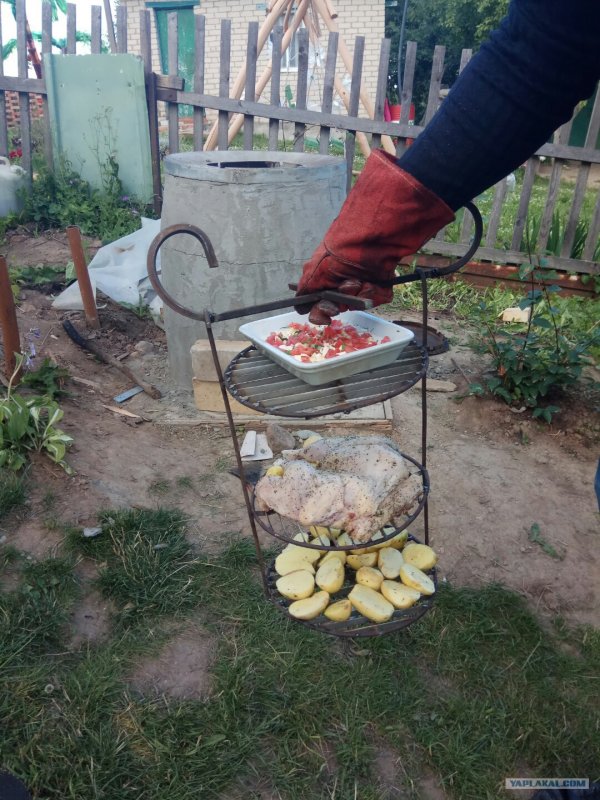 Навес для уличного тандыра