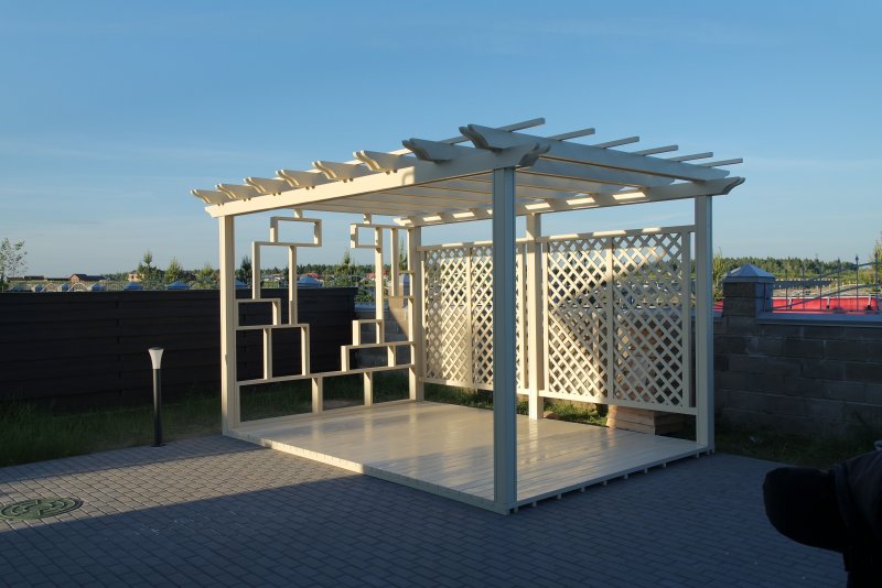 Пергола с открытой крышей