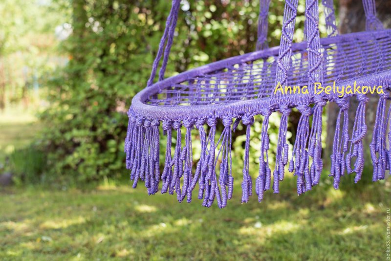 МК подвесное кресло макраме