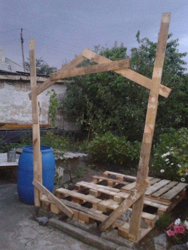 Беседка из палок